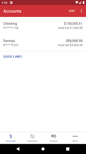 Patriot Equity Credit Union Screen 3