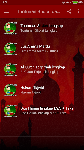 Tuntunan Sholat Lengkap + Doa Screen 2