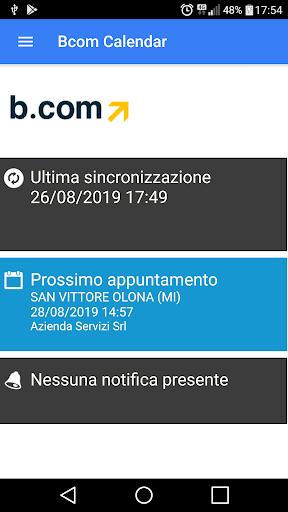 Android application Bcom Calendar screenshort