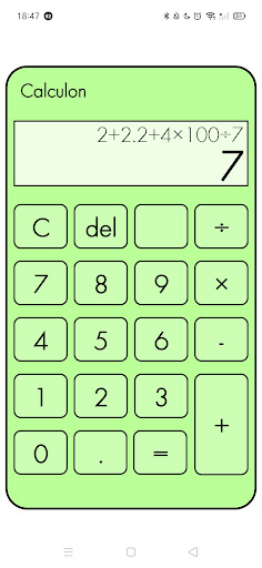 Android application Calculon screenshort