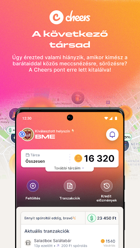 Android application Cheers screenshort