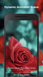 Captura 4 Red Rose Live Wallpaper Pro android