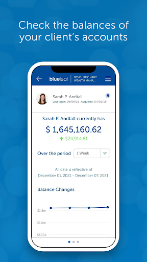 Blueleaf Advisor Screen 2