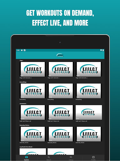 Screenshot of Effect Fitness On Demand