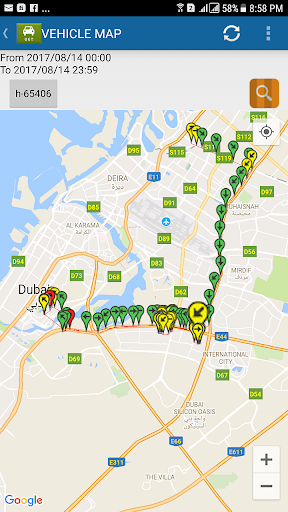 Android application UGT Tracks screenshort