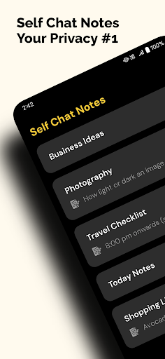 Android application Notes & To-Do:Talk to Yourself screenshort