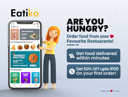 Android application Eatiko - Delivery & Dine out screenshort