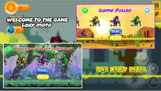 Lady MotorBike bug Driving - Screenshot 3