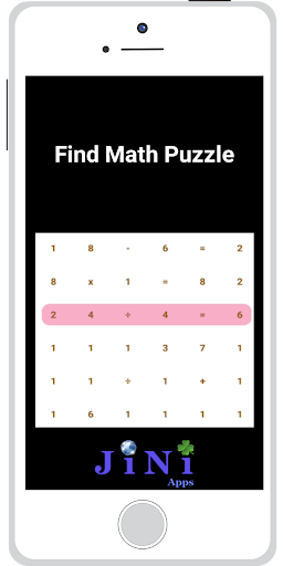 Android application Find Math Puzzle Game screenshort