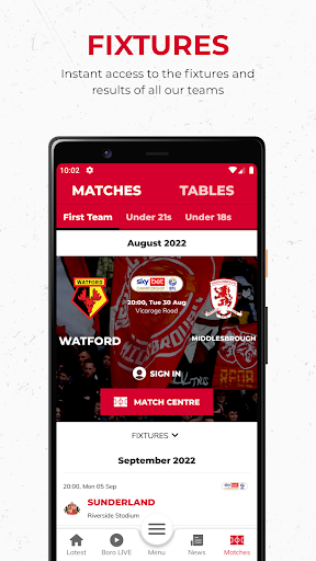 Middlesbrough FC Screenshot