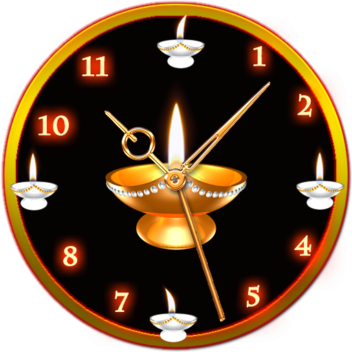 Diwali Theme Smart Clock lWP
