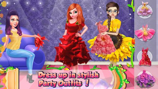 Android application Flower Girl : DressUp & Makeup screenshort