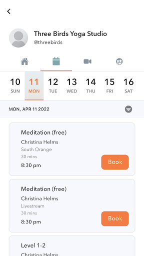 Three Birds Yoga Screen 2