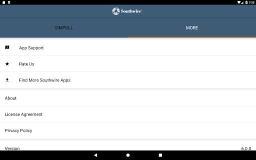 Screenshot of SIMpull 600V Calculator