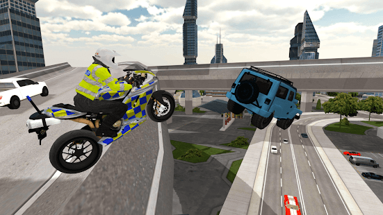 Police Motorbike Simulator 3D Varies with device screenshots 16