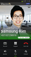 screenshot of Samsung WE VoIP