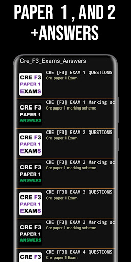 Cre Form 3 Exams + Answers Screen 2