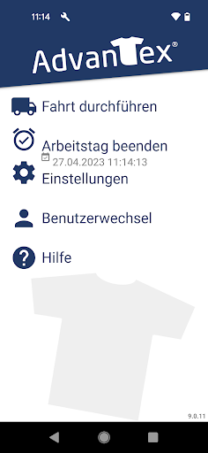 Android application AdvanTex Service Driver screenshort