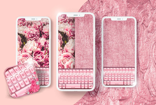 Android application Rose Gold Keyboard Theme screenshort