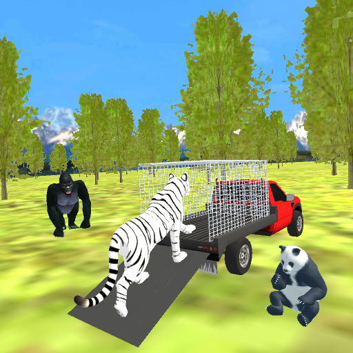 Zoo Animals Transport Truck 3D  Icon