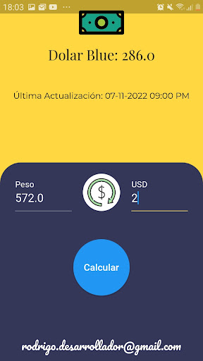 Dolar Blue Calculadora Screen 2