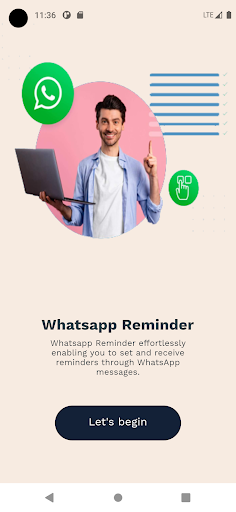 Android application Whatsup Reminder screenshort