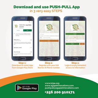 PUSH-PULL app Screen 2