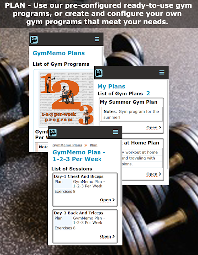 GymMemo Screen 2