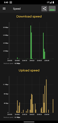 Screenshot of Cell Signal Monitor