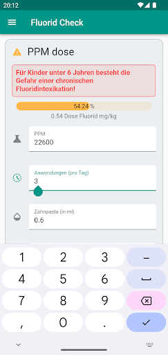 Fluorid Check Screen 2