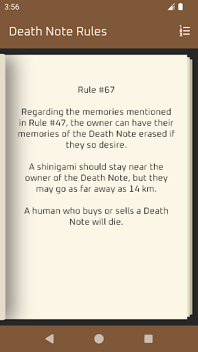 Death Note Rules Screen 3