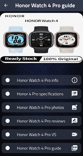 Honor watch 4 pro Guide Screen 3