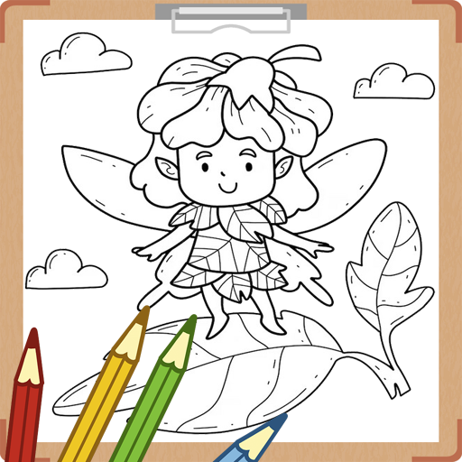 Kawaii Fairy Coloring Book