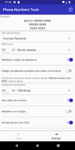 Android application Phone Numbers Tools screenshort