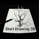 Cover Image of Download Start Drawing 3D Image - video  APK