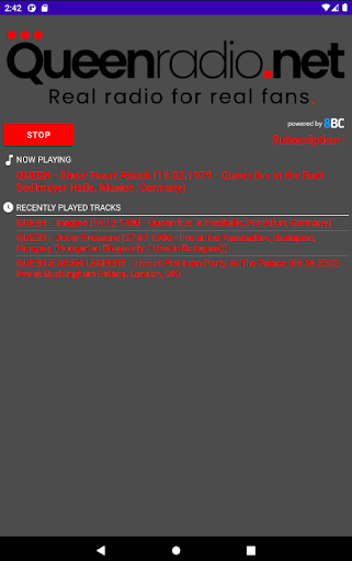 Queenradio.net Screen 3