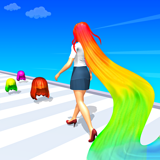 Long Hair Runner Challenge 3D logo
