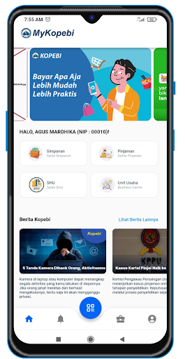 Android application My Kopebi screenshort