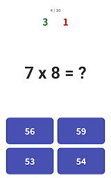 Times Table  - Learn Math - Screenshot Image