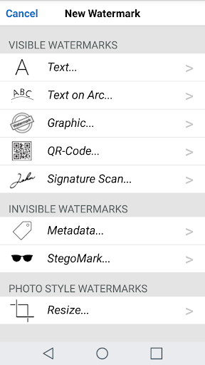 Android application iWatermark+ Logo Photos &Video screenshort