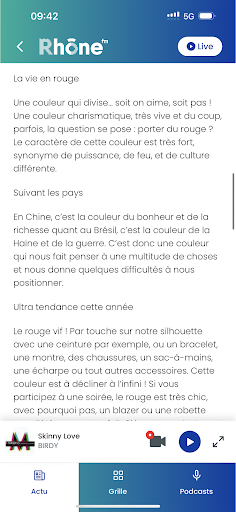 Rhône FM Screen 2
