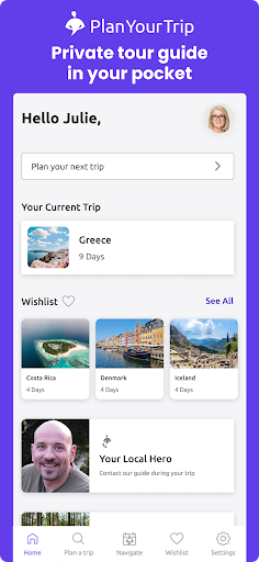 Android application PlanYourTrip screenshort