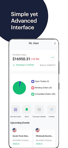 Android application ActTrader screenshort