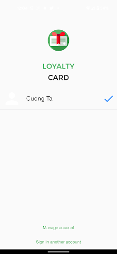 LoyaltyCard Customer Screen 2