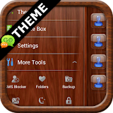 Mahogany Wood GO SMS Theme icon