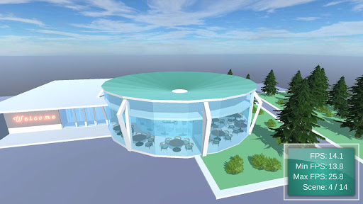 Android application 3D Benchmark - Luxury Cafe screenshort