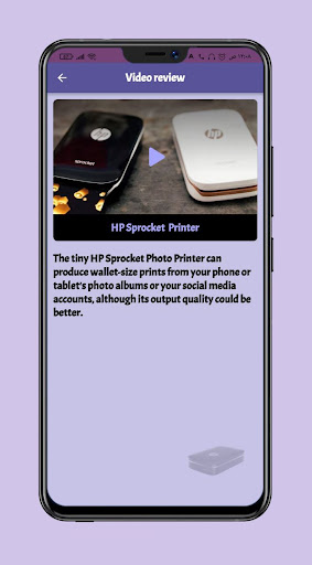 HP Sprocket portable Guide Screen 2
