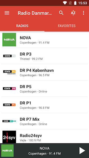Android application Radio FM Denmark screenshort
