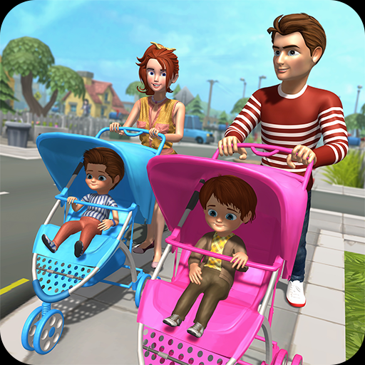 Twin baby Care in Anime Mom 3d