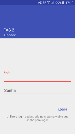 Android application FVS 2 Inspeção screenshort